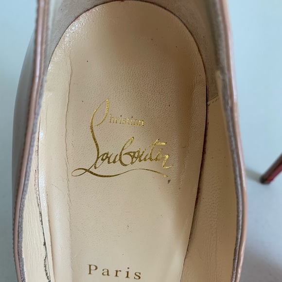 Christian Louboutin Pigalle Follies 100 Patent Nude size 37 / 7 - Picture 9 of 11